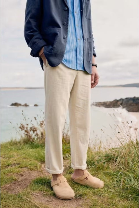 Men's Messack Trouser in Undyed Linen