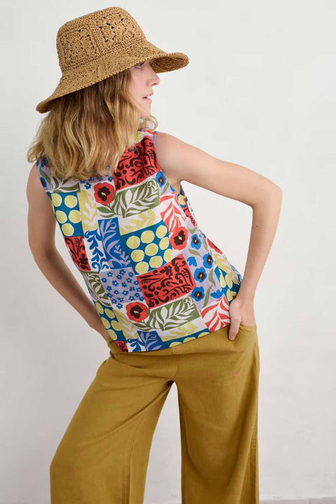 Colour Study Top in Headland Patchwork Mix