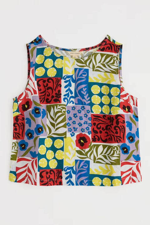 Colour Study Top in Headland Patchwork Mix