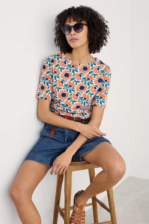 Poisson T-Shirt in Bold Sunflower Chalk