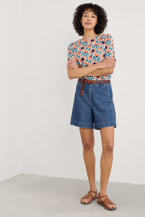 Poisson T-Shirt in Bold Sunflower Chalk