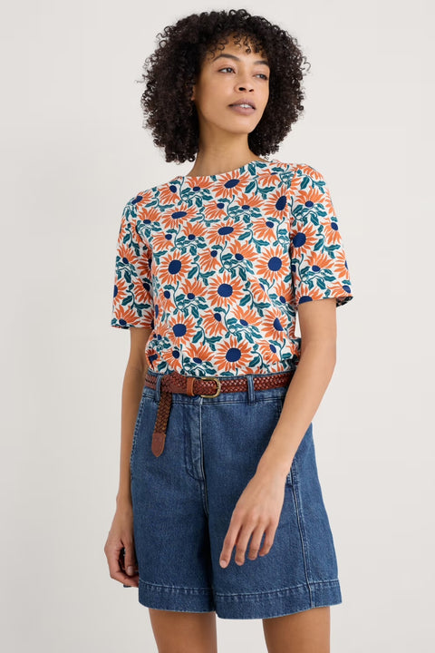 Poisson T-Shirt in Bold Sunflower Chalk