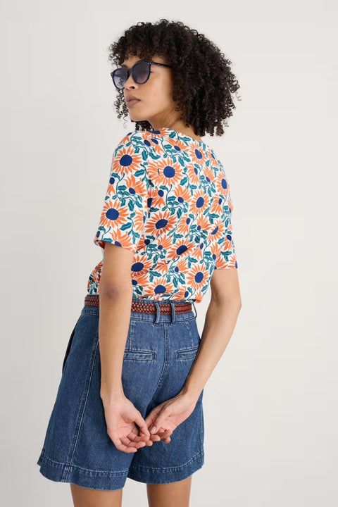 Poisson T-Shirt in Bold Sunflower Chalk