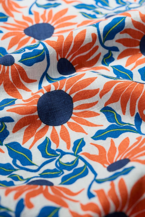 River Cove Dress in Bold Sunflower Chalk