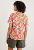 Bryher View T-Shirt in Retro Daisies Chalk