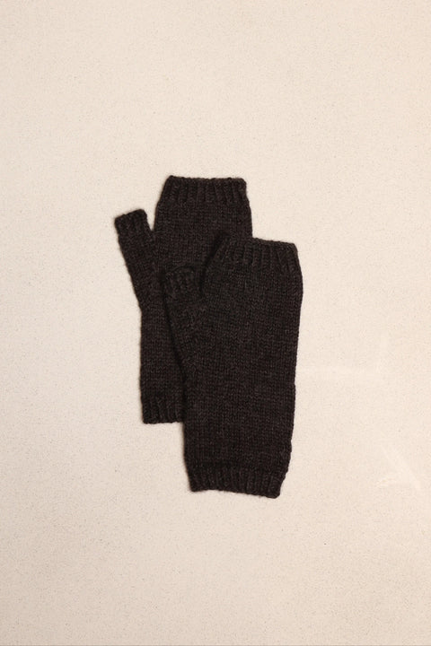 Handknit Baby Alpaca Long Mittens