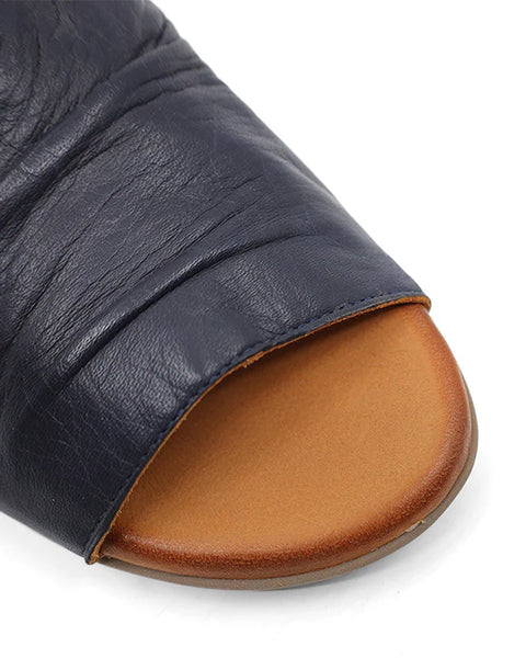 Aliah Sandal in Navy/Coconut