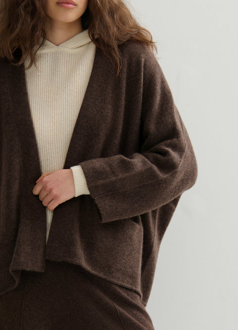 Short Icon Coat in Chocolate