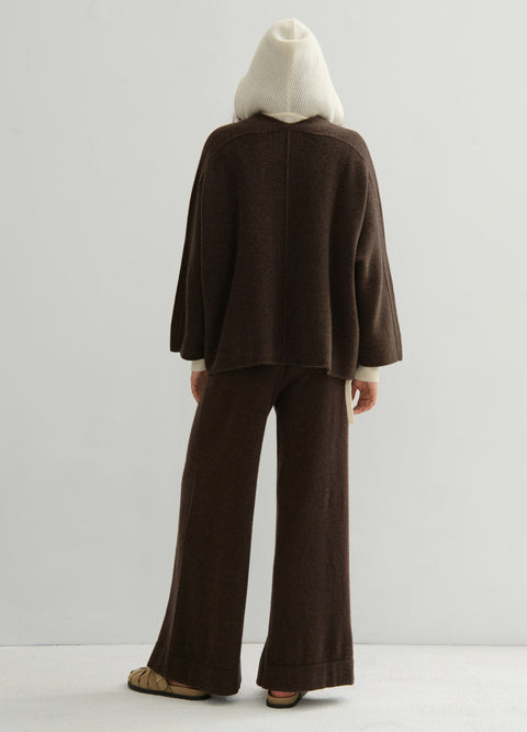 Short Icon Coat in Chocolate