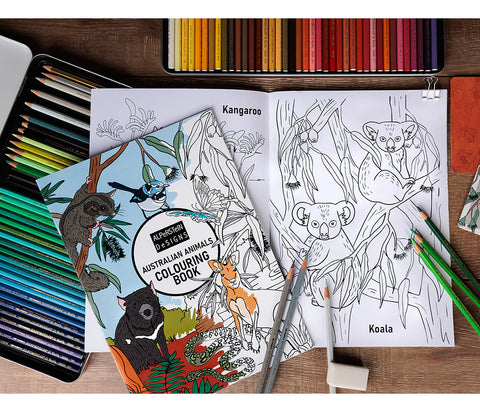 Aussie Animals Colouring Book