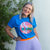 Sandra Gale T-Shirt - Be Kind Circle in Agean Blue