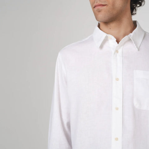 Newtown Long Sleeve Shirt in White