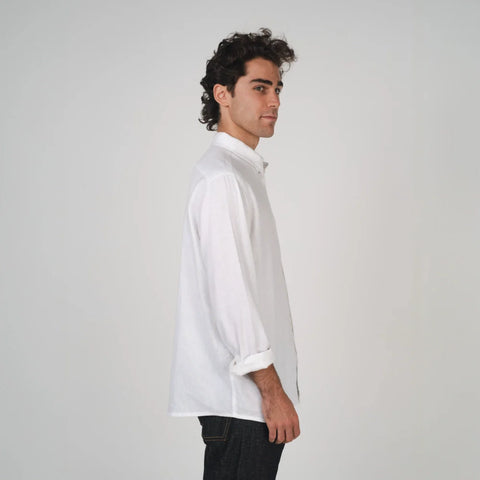 Newtown Long Sleeve Shirt in White