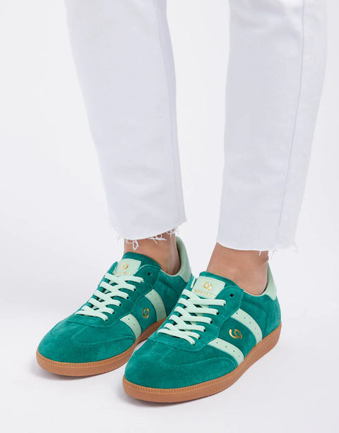 Parallel Green/Mint Suede