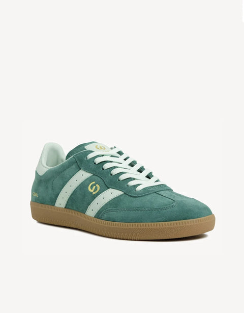 Parallel Green/Mint Suede