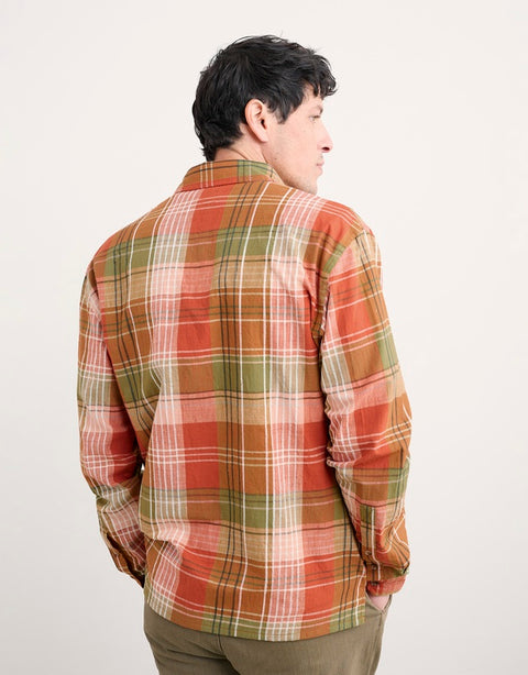 Men's Penmere Shirt in Tangerine Multi
