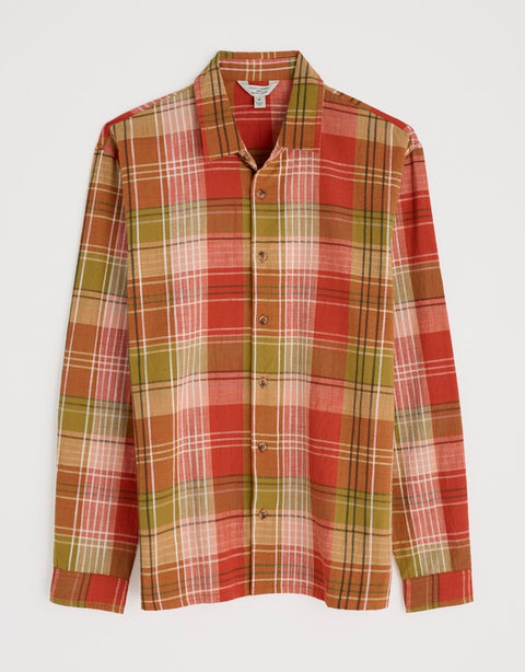 Men's Penmere Shirt in Tangerine Multi