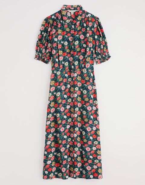 Bridget Dress in Winding Petunias Grove