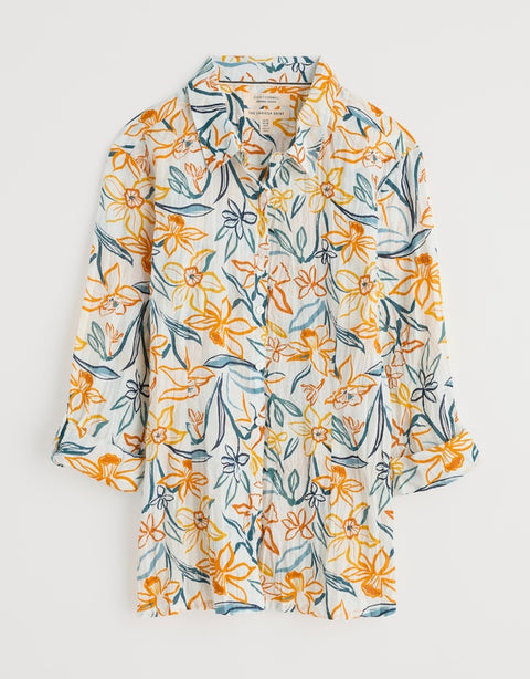 Larissa Shirt in Painted Daffodil Chalk