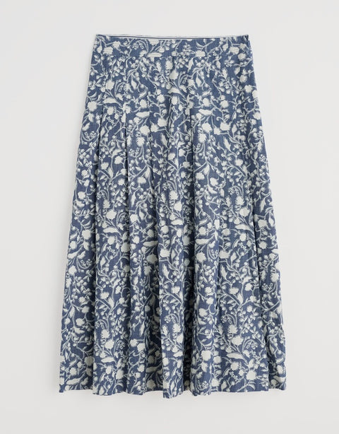Jamboree Skirt in Shadow Blossom Indigo