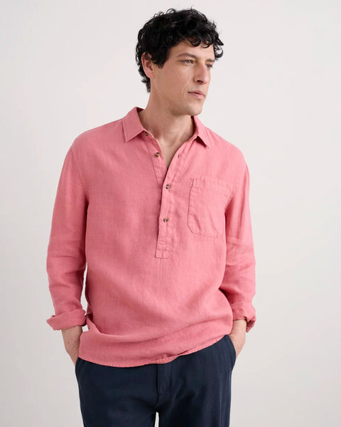 Men's Artist's Shirt in Pink Sky