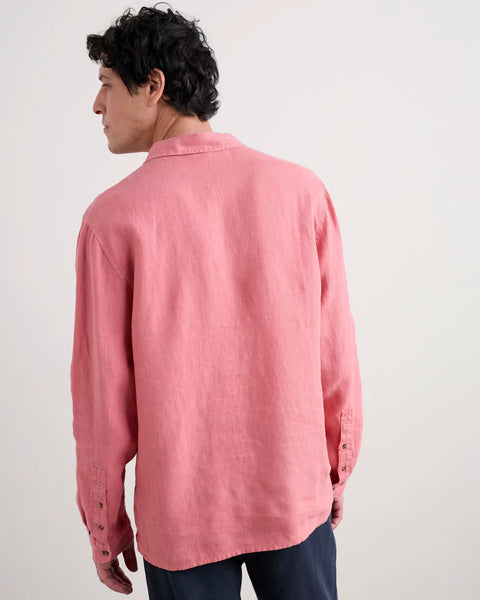 Men's Artist's Shirt in Pink Sky