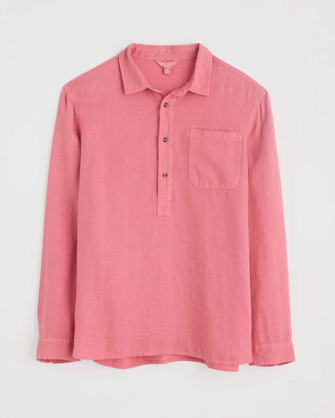 Men's Artist's Shirt in Pink Sky