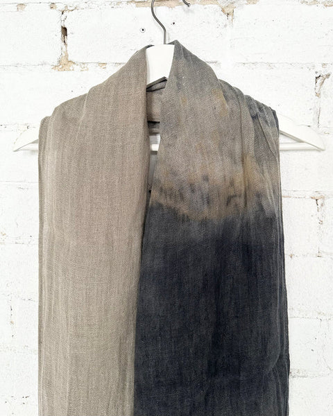 Ania Medium Linen Scarf in Cool Tones