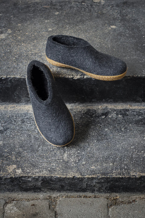 The Honey Rubber Shoe in Charcoal