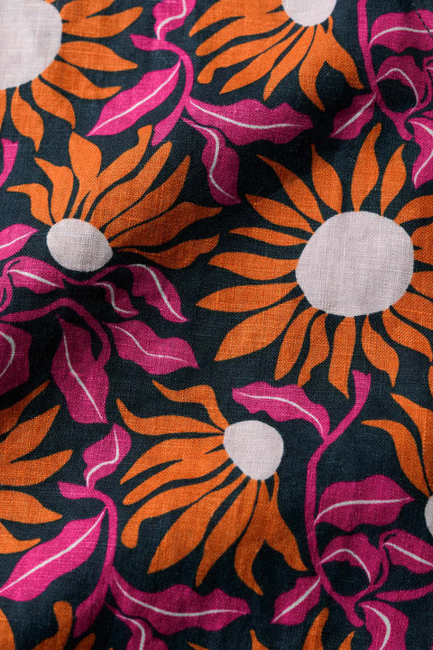 Lighthouse Station Vest in Bold Sunflower Maritime
