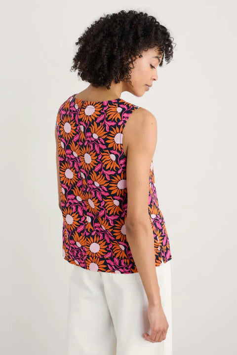 Lighthouse Station Vest in Bold Sunflower Maritime