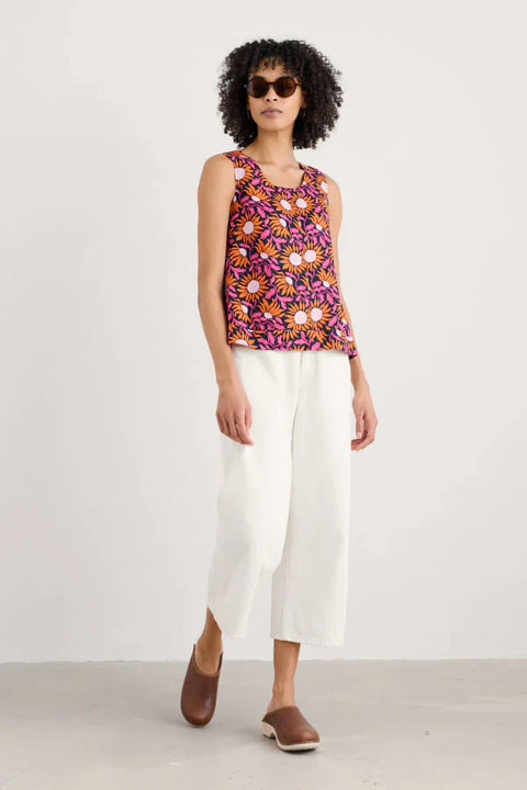 Lighthouse Station Vest in Bold Sunflower Maritime