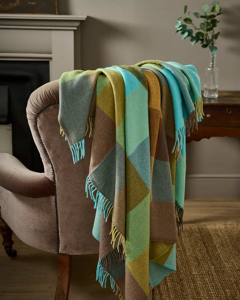Lambswool Throw in Various Colours