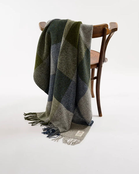 Mohair Tweed Throw in Various Colours