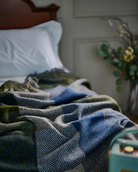 Mohair Tweed Throw in Various Colours