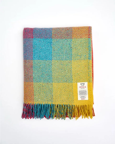 Mohair Tweed Throw in Various Colours