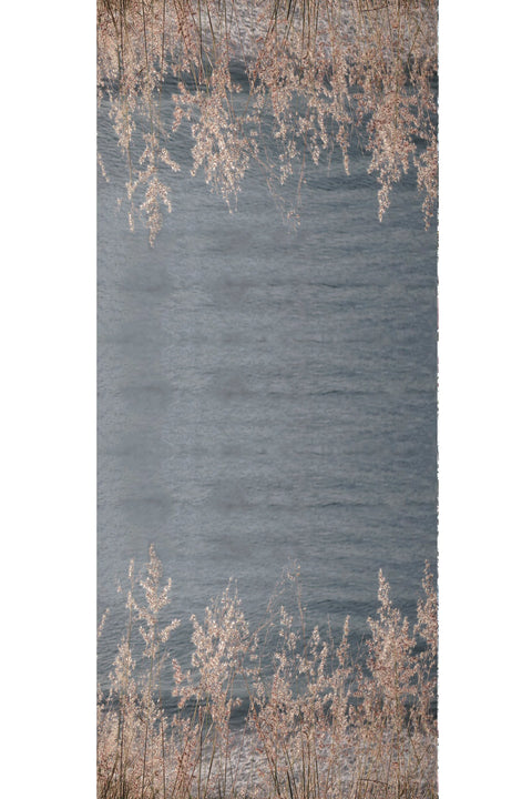 Wool Silk Scarf in Ocean Views