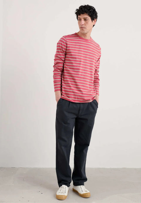 Men's Sailor Shirt in Breton Dark Clam