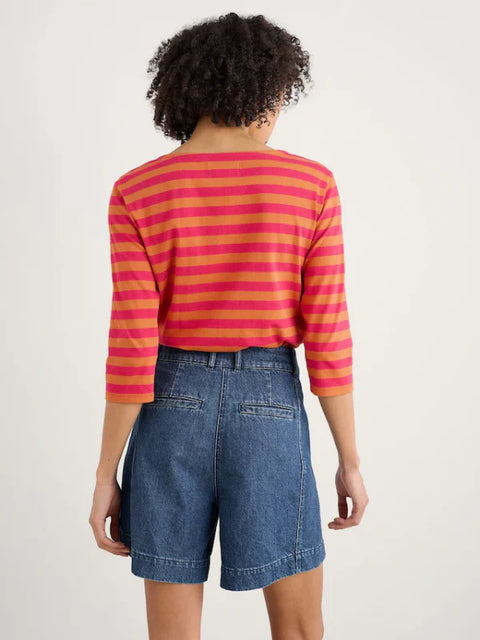 Sailor Top in Scallion Wild Raspberry