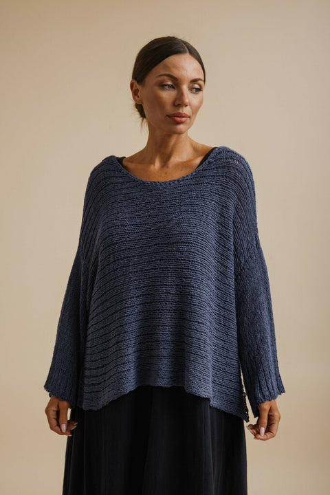Coast to Coast Pullover in Idigo