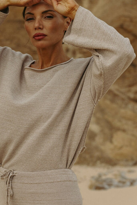 Retreat Cotton Twist Pullover in Sunset