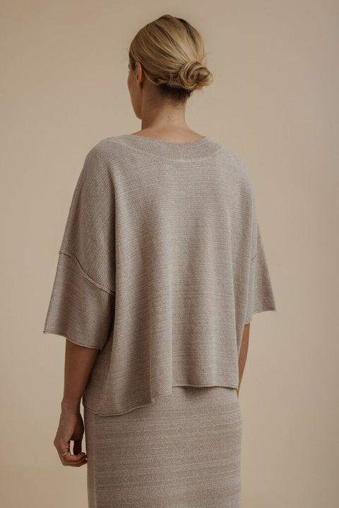 Retreat Cotton Twist Tee in Sunset
