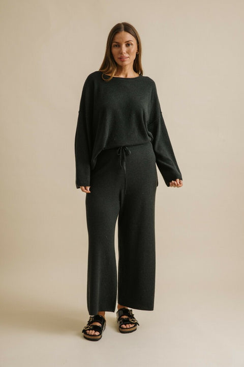 Winter Retreat Merino Cotton Pant in Pine