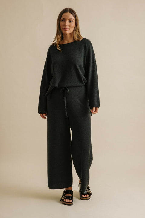 Winter Retreat Merino Cotton Pant in Pine