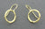 Circle Earring Stirling Silver Gold Plated