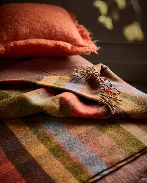 Lambswool Throw in Various Colours