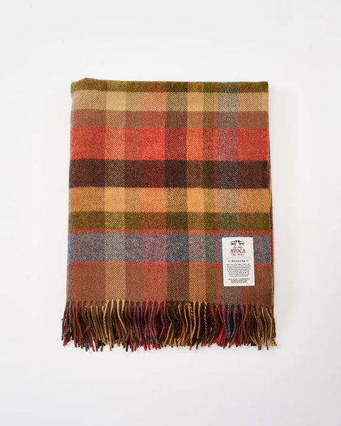 Lambswool Throw in Various Colours