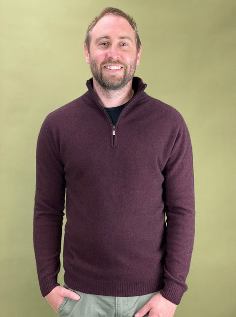 Native World Lightweight half zip sweater