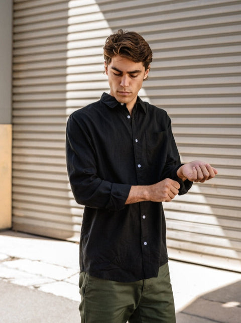Black Hemp Shirt