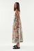 Printed Syn Dress with Slip in Geo Print